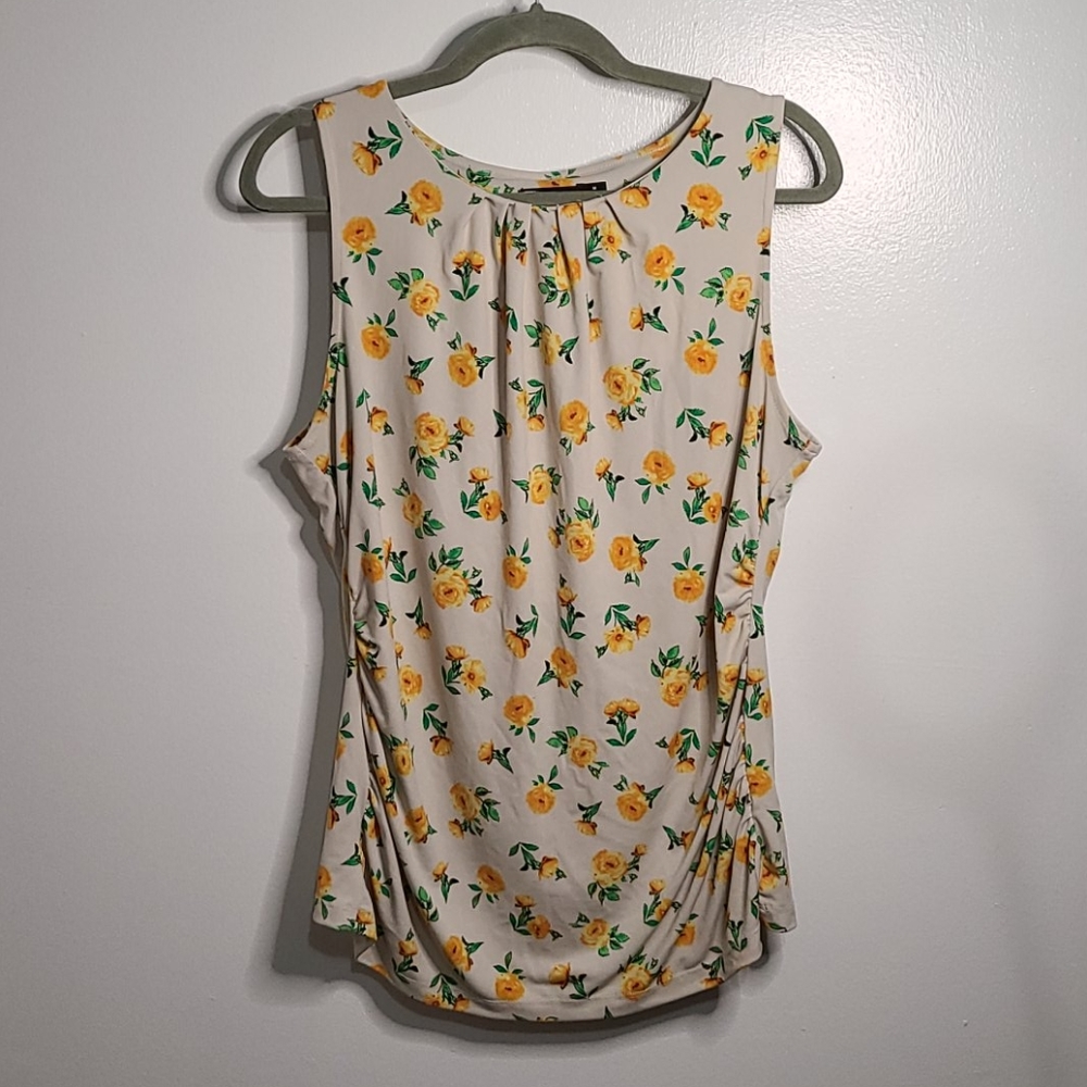 Floral Rouched Blouse